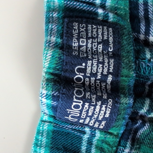 Xhilaration Women's Sleep Shorts Blue Plaid, Size XS - Picture 3 of 7